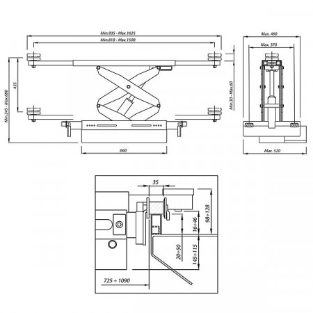Осевая гидравлическая траверса OMA 542.05 (2т), Италия Осевая гидравлическая траверса OMA 542.05 (2т), Италия 1