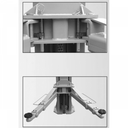 Двостійковий з верхньою синхронізацією електрогідр. підйомник SR-2055H (5,5т), SKYRACK, Великобританія-Китай 1