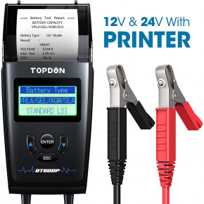 Тестер автомобильных аккумуляторов BT500P, TOPDON, Китай Тестер автомобильных аккумуляторов BT500P, TOPDON, Китай