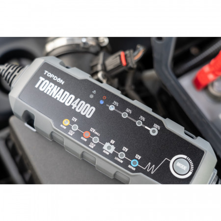 Автоматическое зарядное устройство для аккумуляторов T4A (TORNADO 4000), TOPDON, Китай Автоматическое зарядное устройство для аккумуляторов T4A (TORNADO 4000), TOPDON, Китай 1