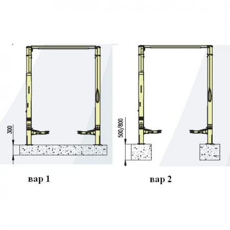 AMI 5,5 VAN, подъемник двухстоечный электрогидравлический, 5,5 т, Чехия 3