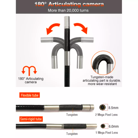 Видеоэндоскоп UW18-6 с 2х - сторонним артикуляционным 6,00мм зондом, QBH, Китай Видеоэндоскоп UW18-6 с 2х - сторонним артикуляционным 6,00мм зондом, QBH, Китай 5