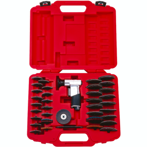 Пневматическая мини-шлифовальная машина в комплекте с абразивными кругами Ø 50 и 75 мм, GYS, Франция Пневматическая мини-шлифовальная машина в комплекте с абразивными кругами Ø 50 и 75 мм, GYS, Франция